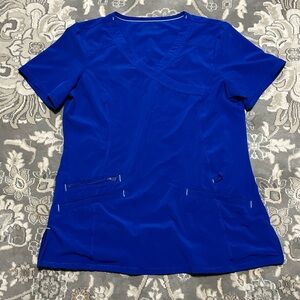 Scrubstar Royal Blue Short Sleeve Scrub Top